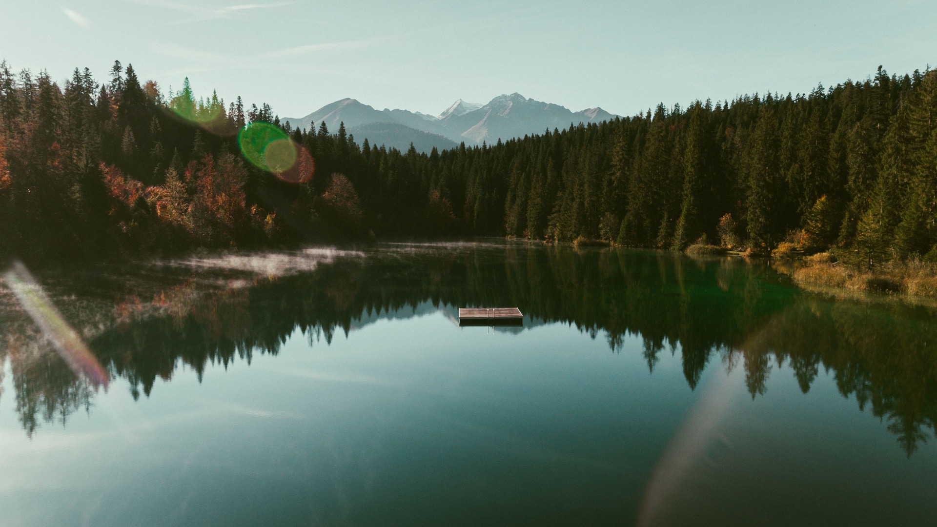 Lake Cauma in autumn, Graubünden